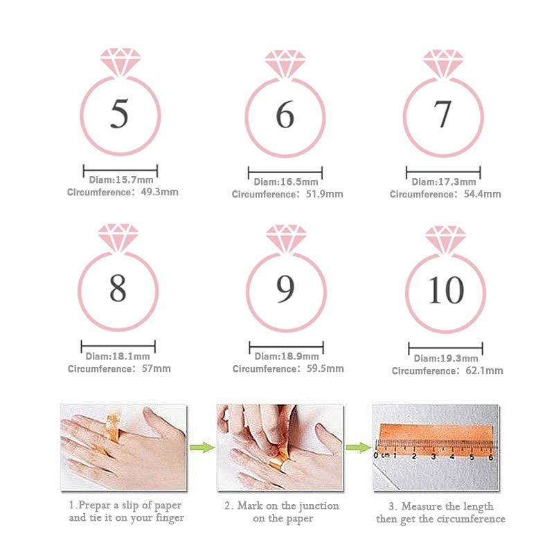 Bamoer 0.6ct Anel Moissanita 925 Prata Design Simples Jóias Presente De Luxo Para Mulheres