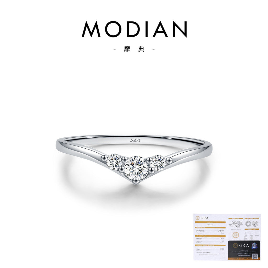 Anel de Moissanita s925